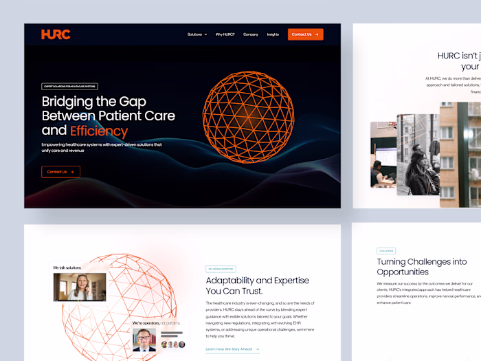 HURC Website Redesign for Healthcare Solutions