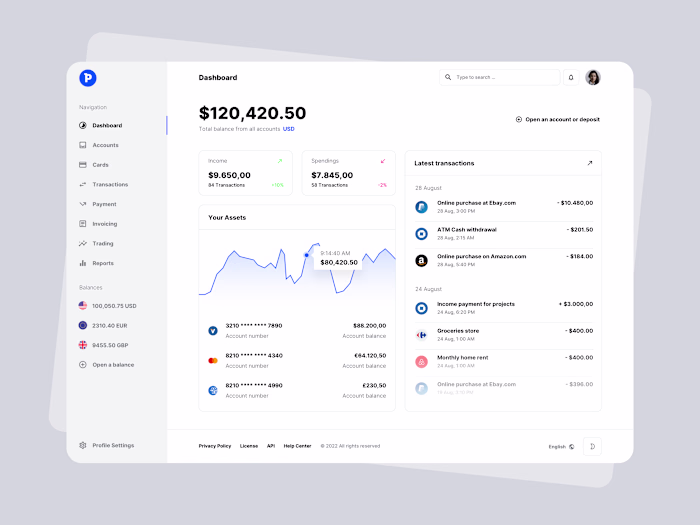 Paysa UI Kit Design for FinTech Apps