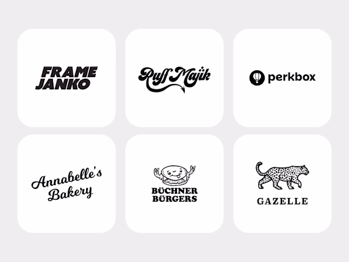 Logo design for various clients