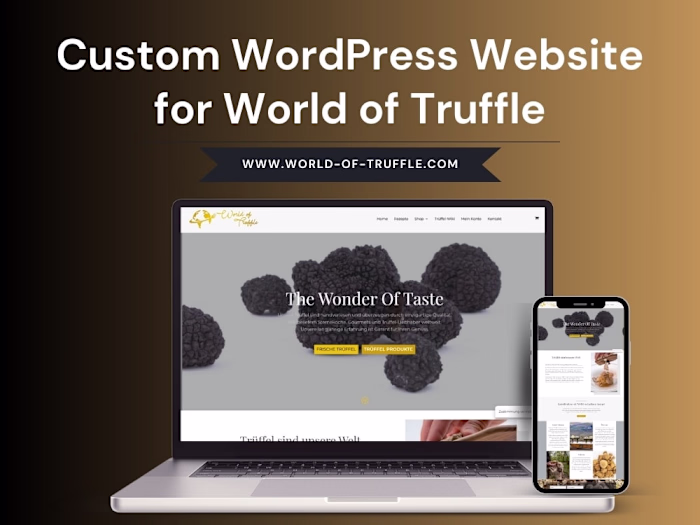 Custom WordPress Website for World of Truffle