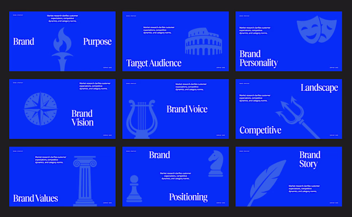 Working on a brand strategy