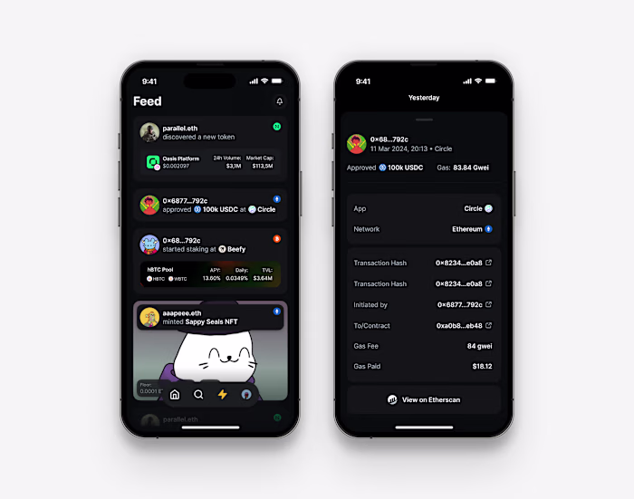 Crypto News Feed in Wallet