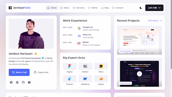 Portfolio Website for Jembut Harisson
