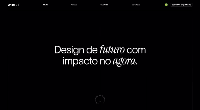 Wama Web Design Agency with focus in Framer | www.wama.com.br