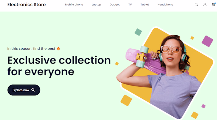 RF Electronics Store Website