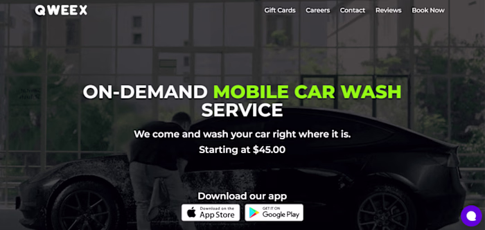 Flutter Mobile App for car wash on demand company