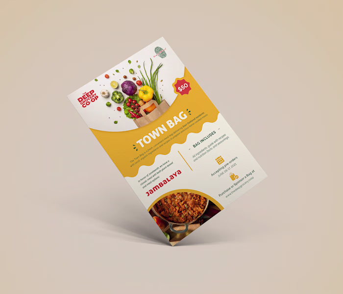 Flyer Design and Bag Graphic