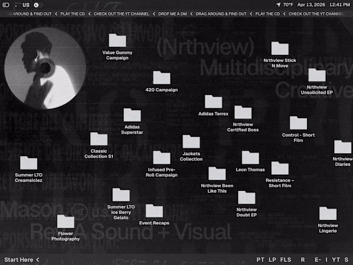 Creative Desktop Portfolio for Nrthview