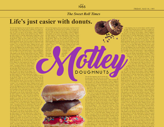 Motley Doughnuts | Brand Packaging Design 