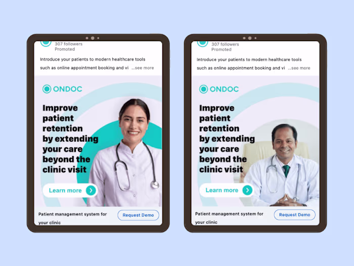 LinkedIn Ads | Patient Management System