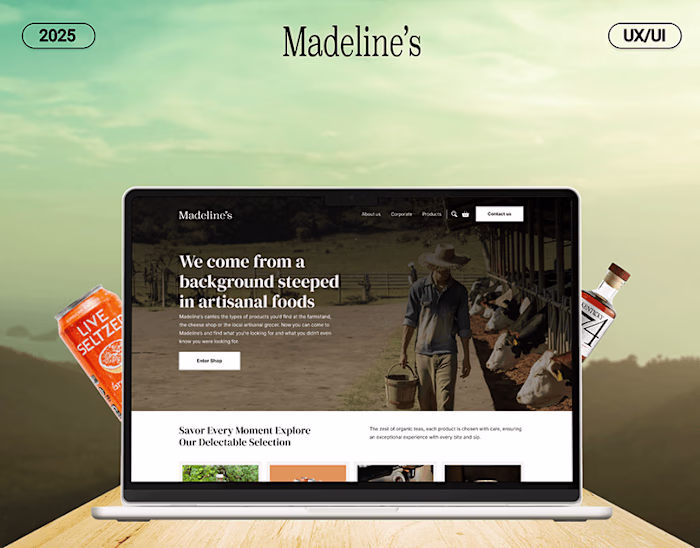 Madeline's / Landing page