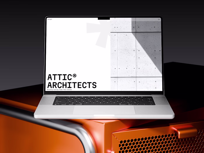 Attic - Brutalist Framer template for Studios
