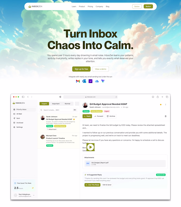 This is the Final Step For My MVP from The landing page. Cle...
