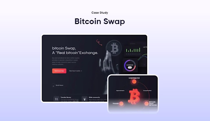 Bitcoin Swap App Design & Content Writing
