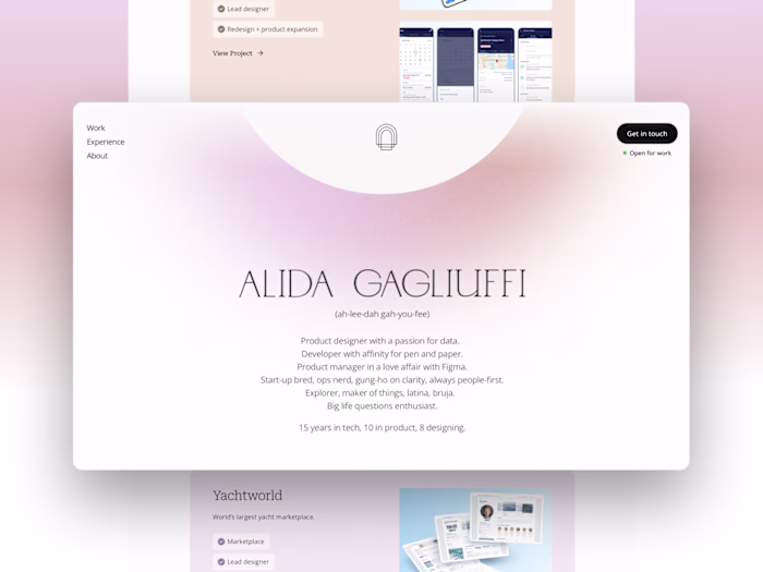 Portfolio Framer Website