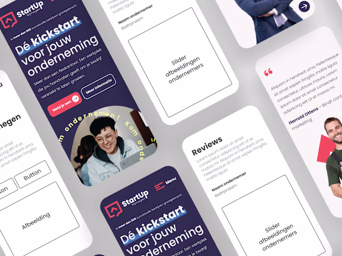 Branding and webdesign for StartUp Nijmegen