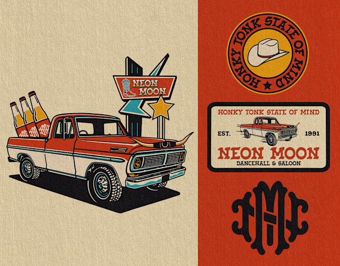 Neon Moon Design & Branding