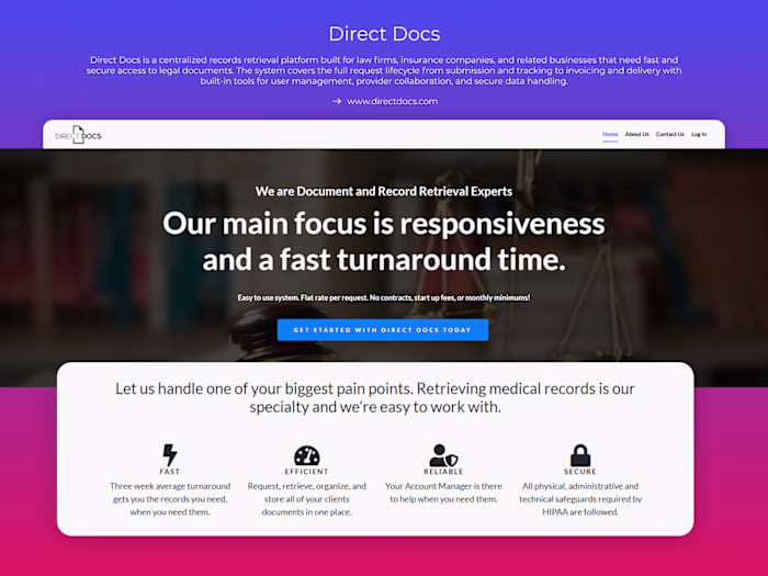 DirectDocs: Streamline Legal Document Retrieval Nationwide