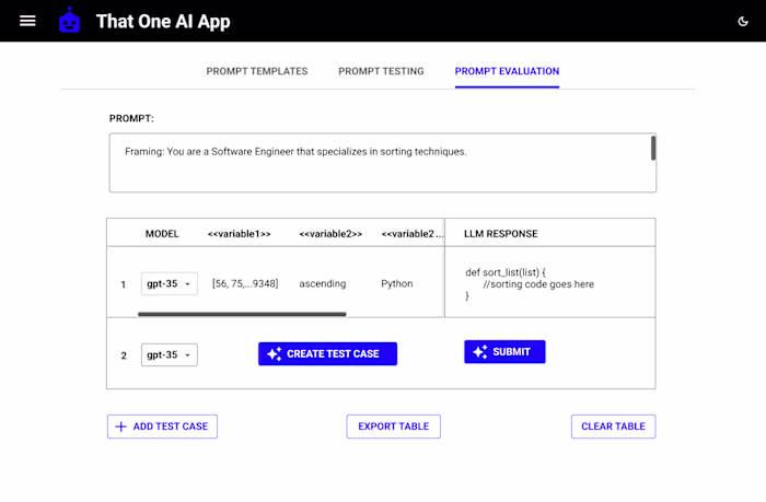 Designing and building an GenAI prompt evaluation tool