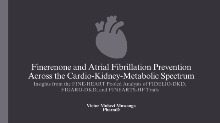 Finerenone and Atrial Fibrillation Prevention Across the Cardio…