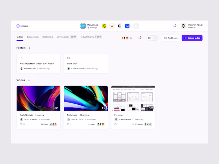 Qerra – Dashboard & Actions 🚀