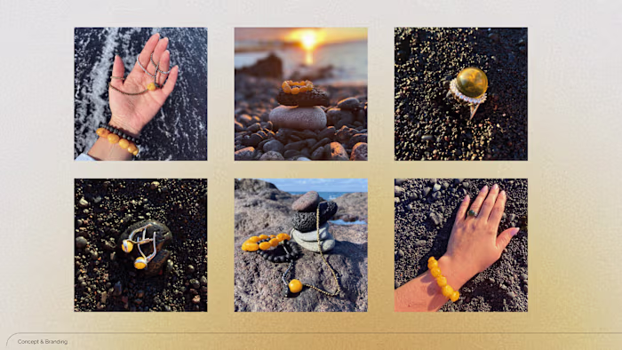 Amber Jewelry Creative Concept