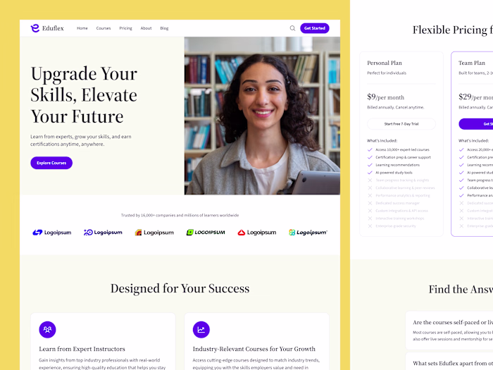 Eduflex - Modern EdTech Website