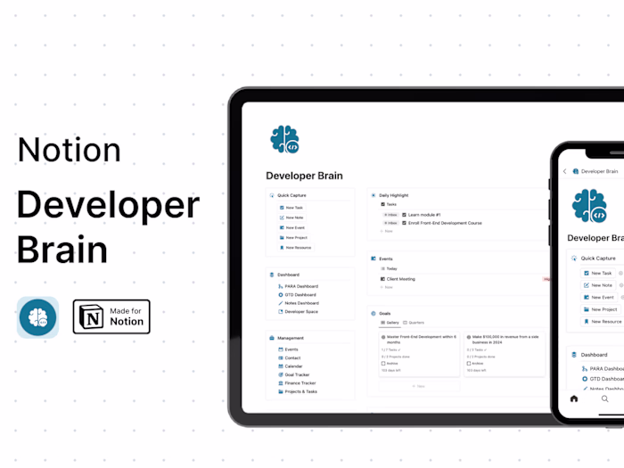 Notion Developer Brain: A Second Brain for Developer