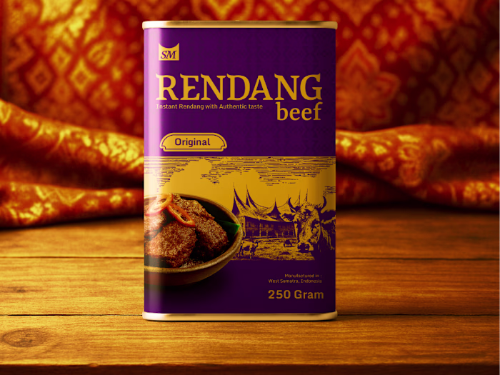 Rendang packaging concept design
