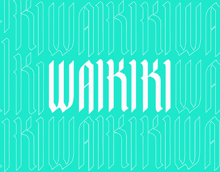 Waikiki: Gothic Ocean Typeface