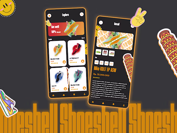 Shoeshell UI Design