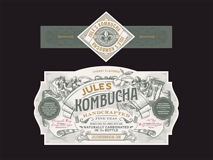 Jules's Kombucha Sticker