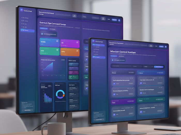 Quantum Ops - Agency Control Hub Dashboard