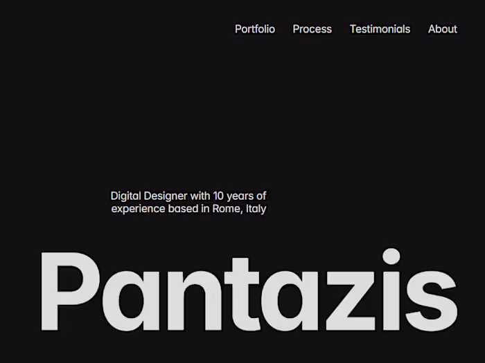 Portfolio Website Design and Development using Framer