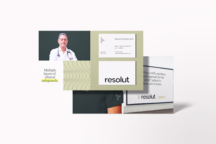 Resolut | Healthcare Logo + Brand Identity