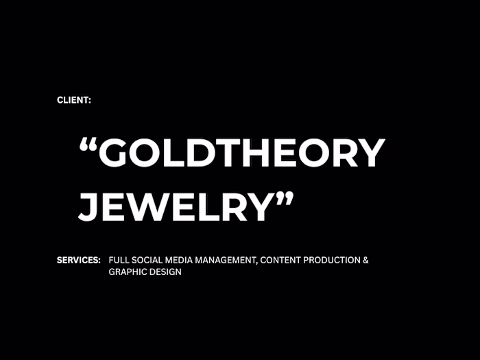 Goldtheory - E-commerce Brand