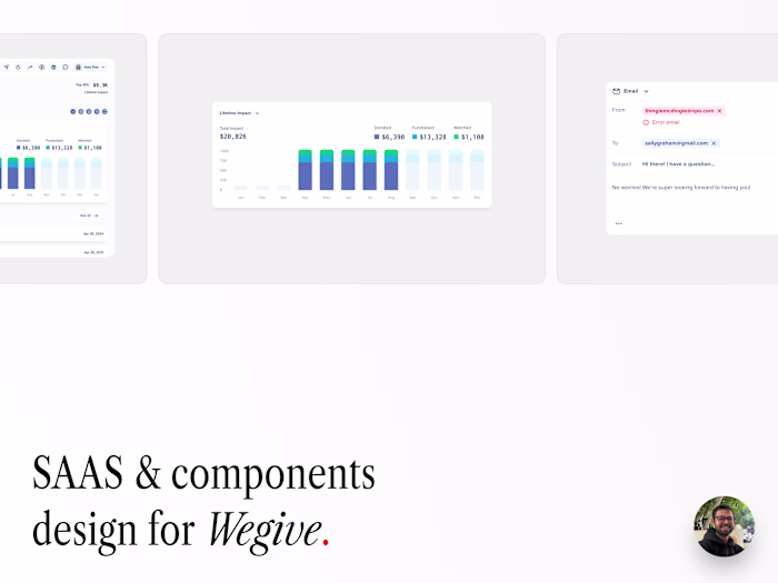 WeGive SaaS Design System for Donor & NPO Portals