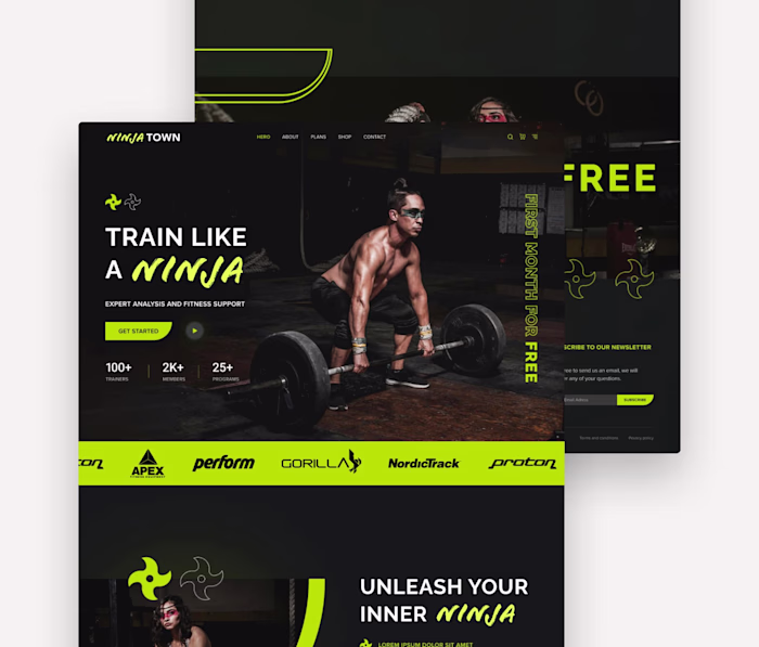 Gym Website Design