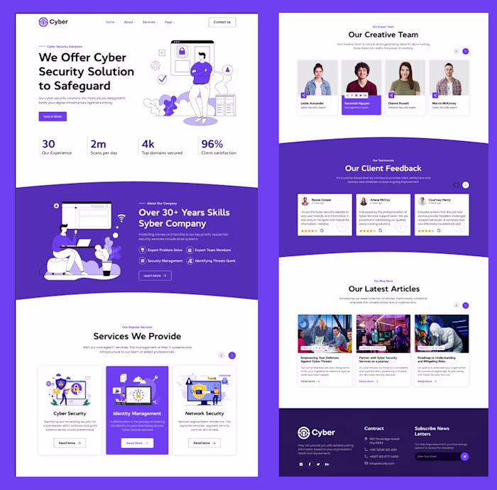 Strategic and modern website design created in Figma --> ble...