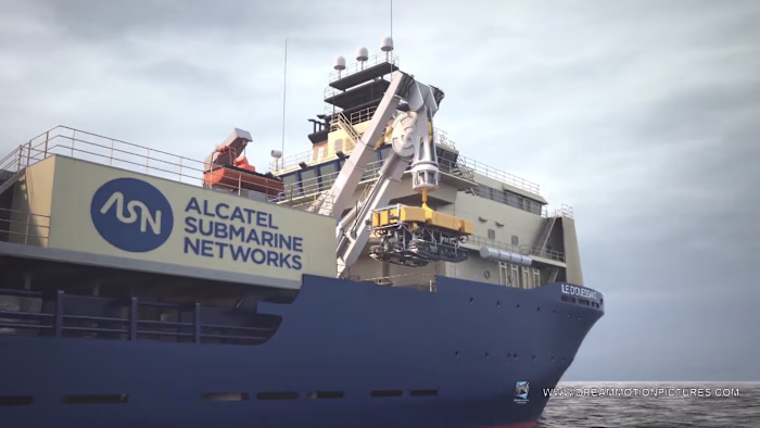 Industrial 3D Animation: Cable-Laying Ship