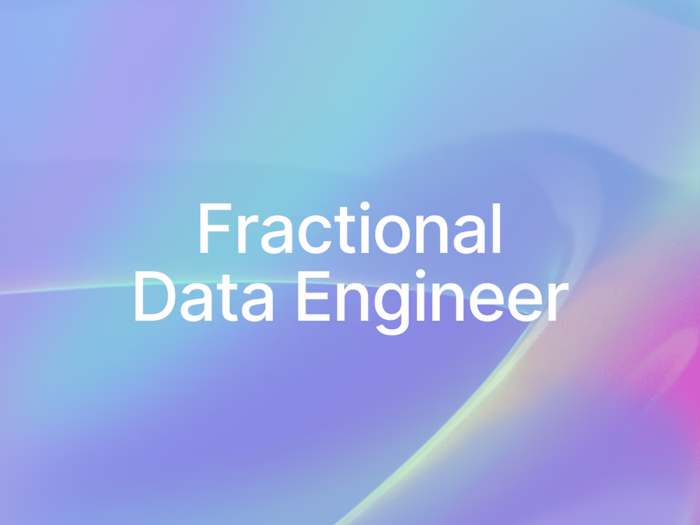 Fractional data engineer