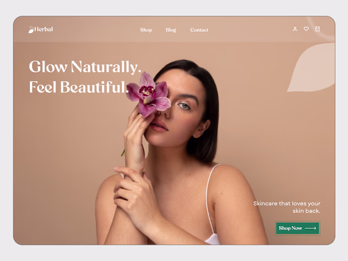 Herbal | Skincare Brand Website