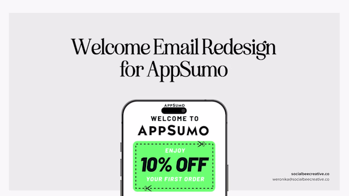 Welcome Email Redesign for AppSumo
