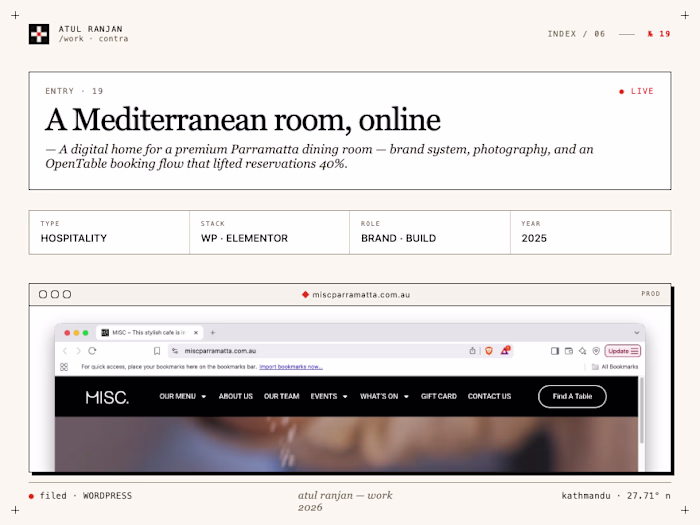 MISC Parramatta Wordpress Website Development