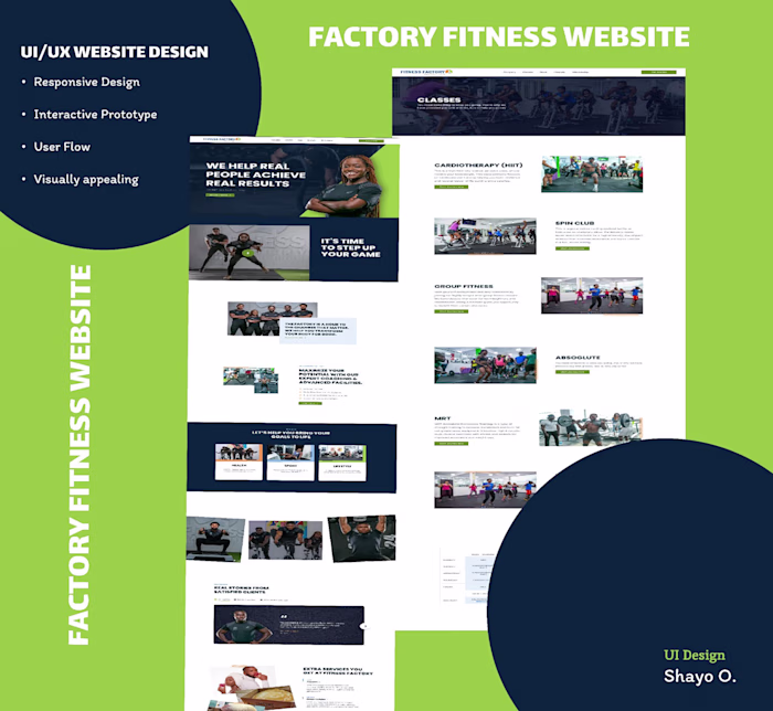 FITNESS FACTORY WEBSITE :: Behance
