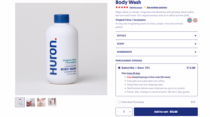 Body Wash & Perfum Product Descriptions Copywriting