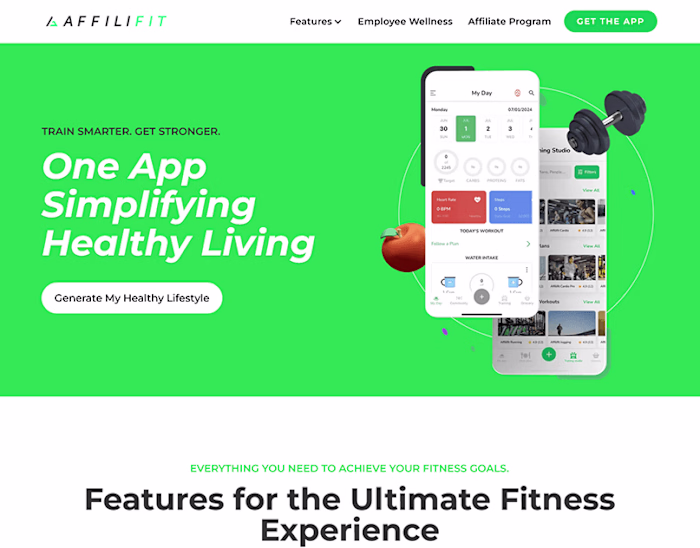 Fitness App SaaS - Website