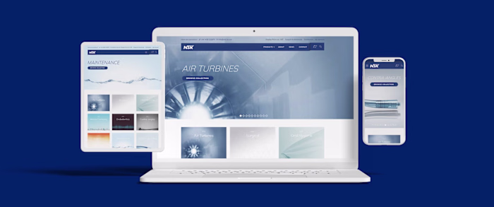 NSK Dental Website Redesign