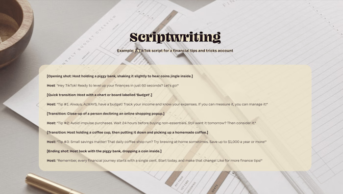 Creative Writing Examples