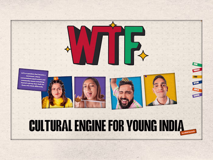 Website for WTF by Nikhil Kamath
